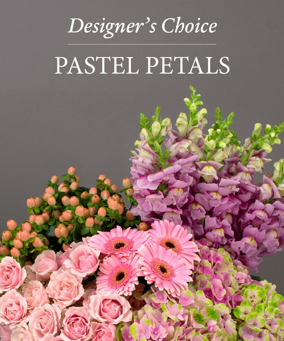 Let the talented designers at Currans create a beautiful bouquet using the freshest selection of premium pastel flowers from our bountiful coolers.