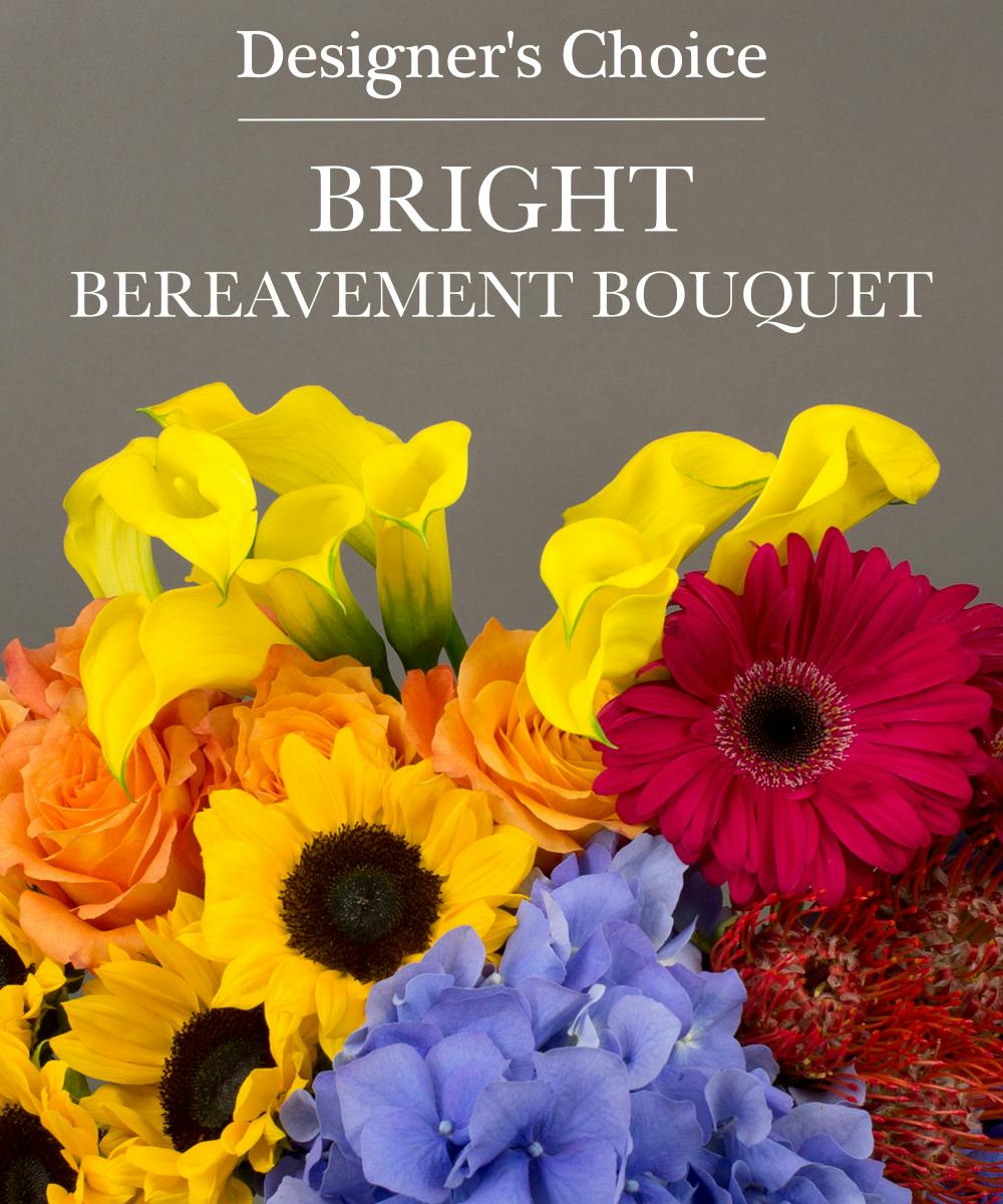Bright Bereavement Bouquet Danvers (MA) Sympathy Flowers Currans