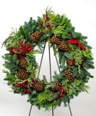Berried MultiCone Evergreen Wreath