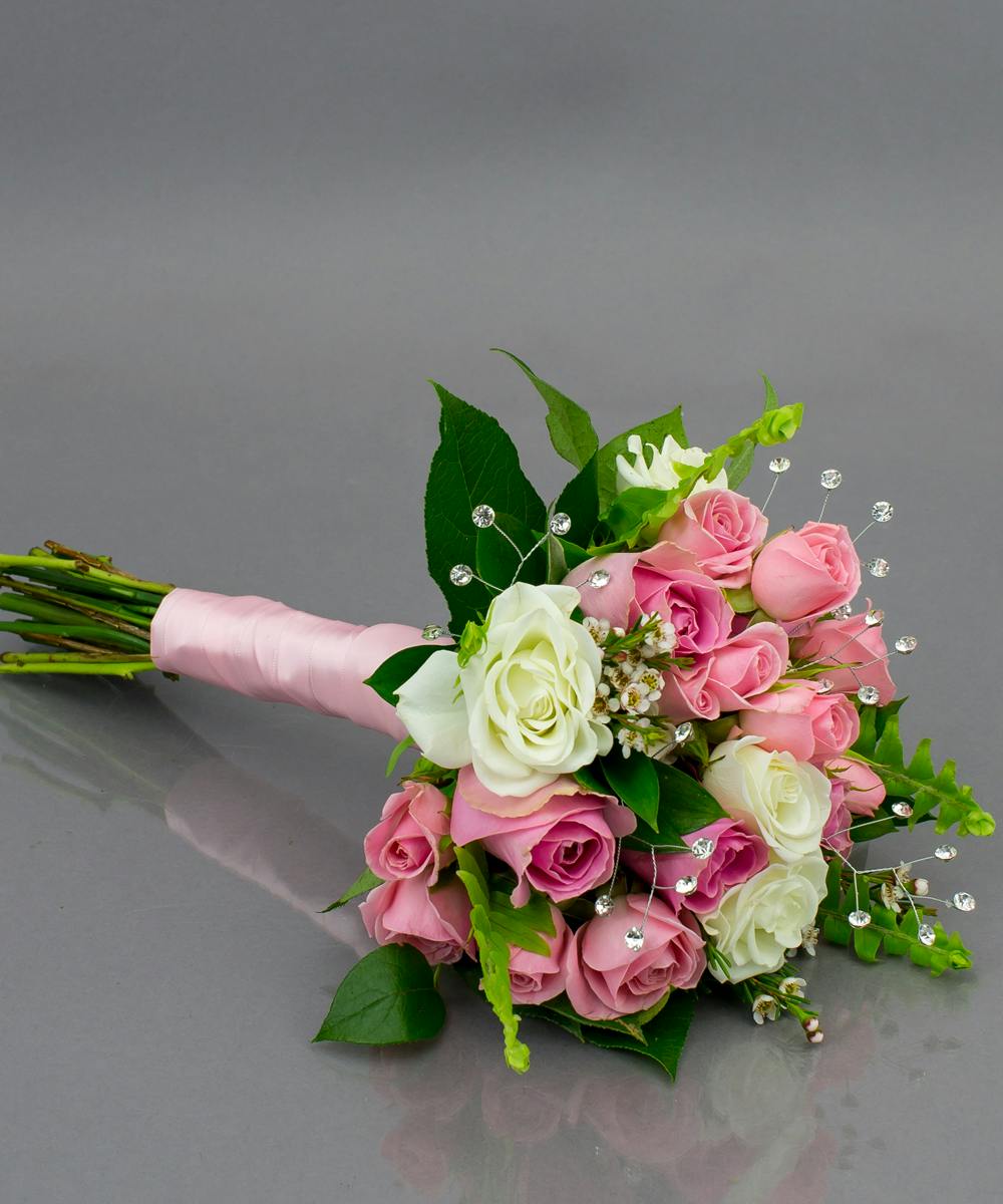 Light Pink & White Prom Bouquet Danvers & Beverly (MA) Currans Flowers